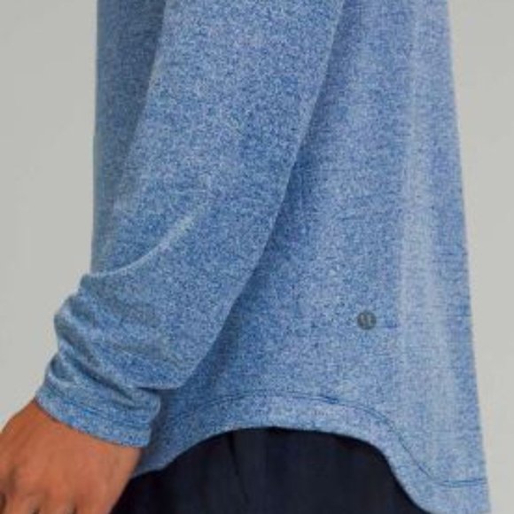 Lululemon  Heathered Regatta Blue Drysense hoodie Size Medium NWT - Picture 12 of 12